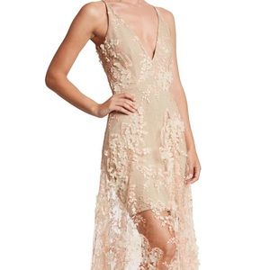 Dress the Population— Sidney Lace Gown (beige)